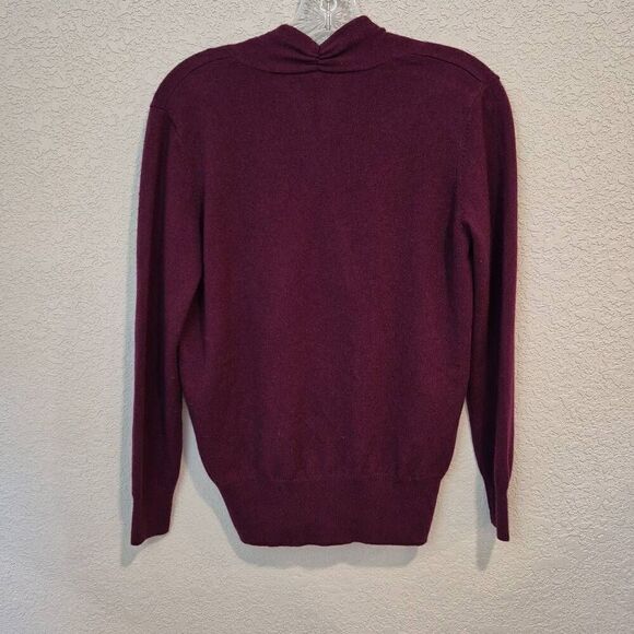 J.Mclaughlin Bennie Purple Wine Cashmere Sweater Size XS - Picture 3 of 7